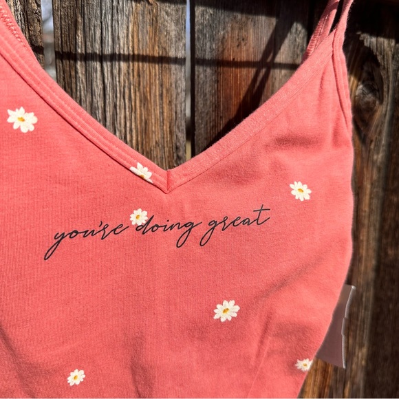 “You’re Doing Great” Victorias Secret Thong Bodysuit w/ Floral Design ( XS) - Picture 6 of 9